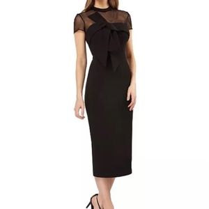JS Collections Black Illusion Dress